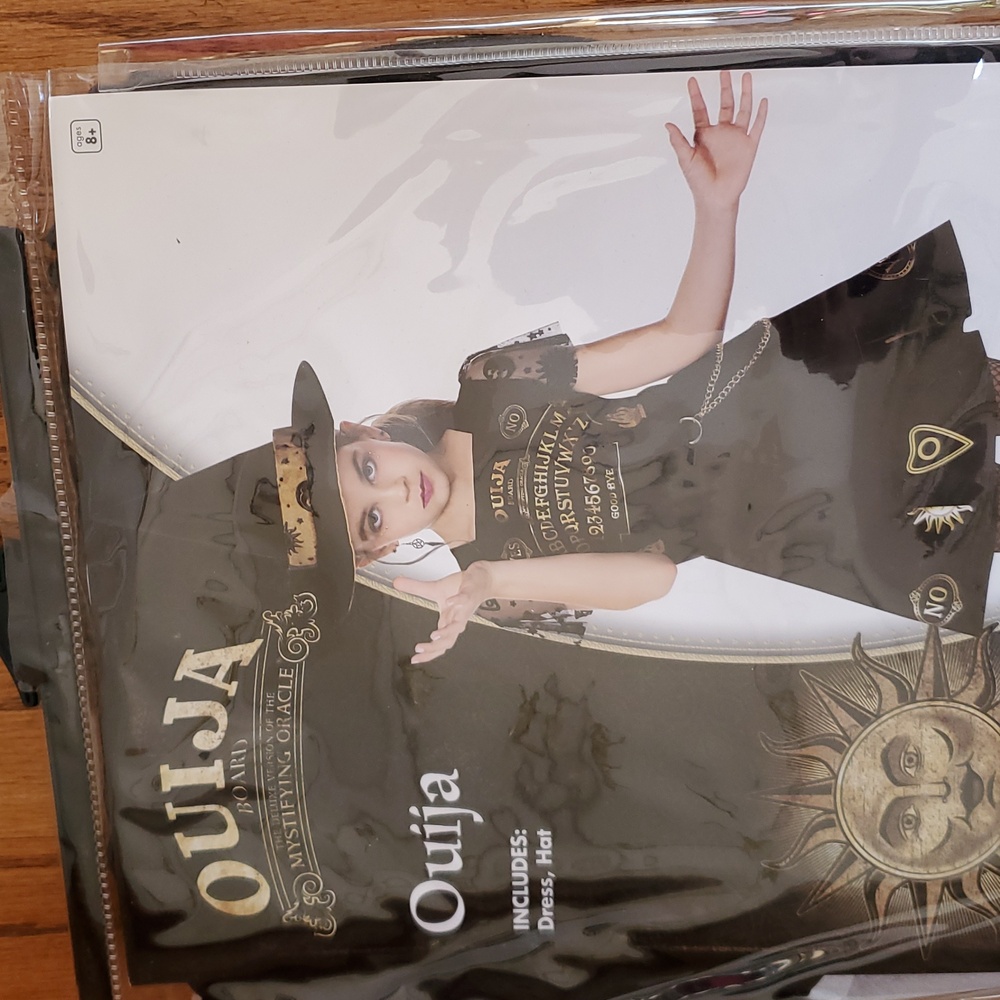 Ouija Child Costume with Dress and Hat Halloween Ouija Board